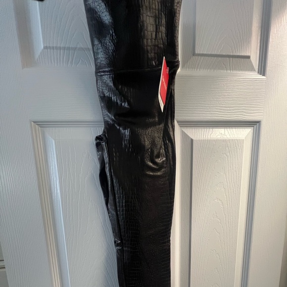 Espresso faux leather leggings - Picture 1 of 3